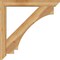 Ekena Millwork Imperial Slat Rough Sawn Bracket w/ Offset Brace, Western Red Cedar, 6"W x 40"D x 40"H BKT0604X40X40IMP06RWR - alternate 3